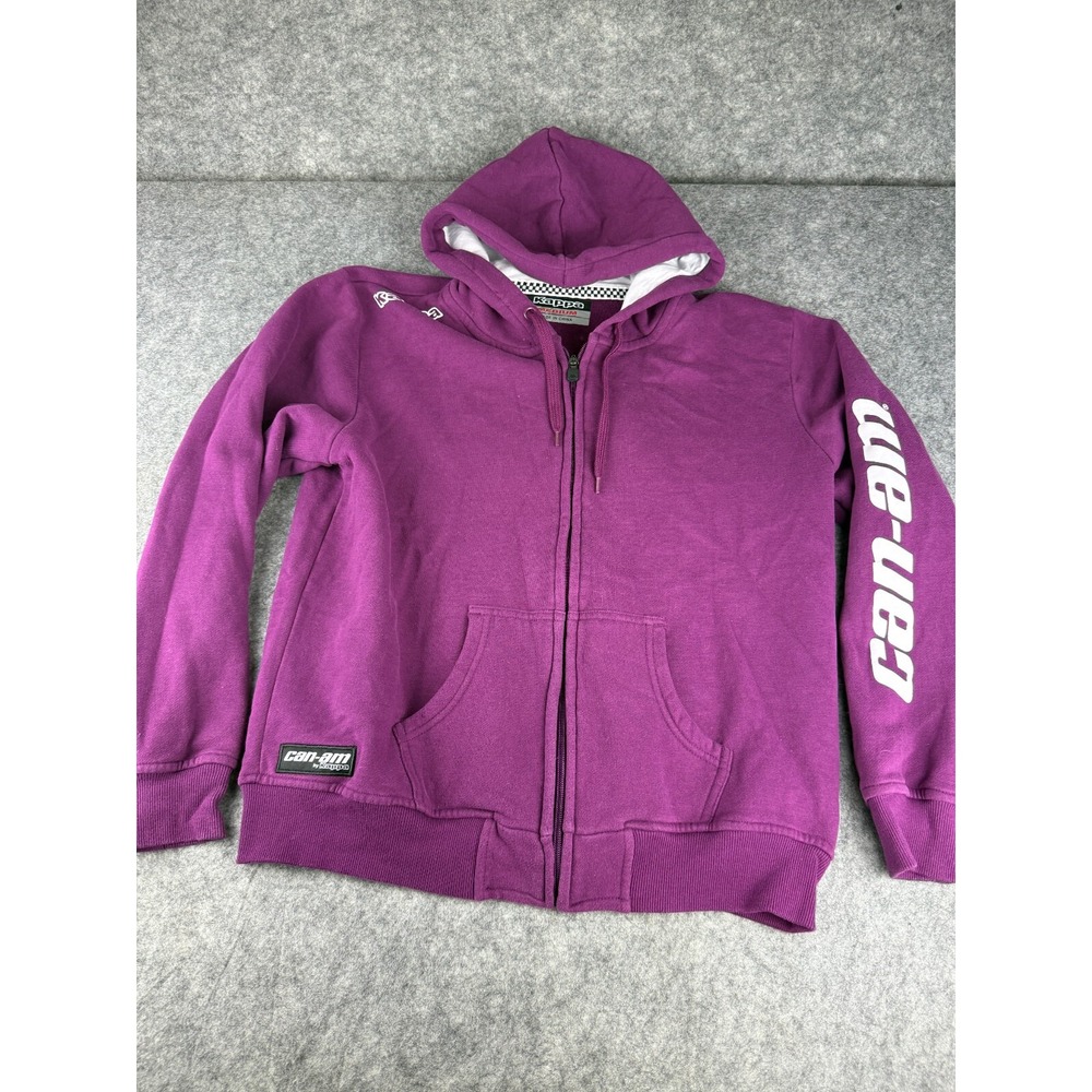 Kappa Ladies Size M Designed For Can Am Sport Zip-Up Sweatshirt Purple Hoodie